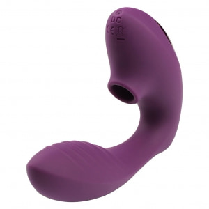 Double Orgasm Stimulator Dublu Reîncărcabil Pentru Clitoris Mov pe Vibreaza.ro
