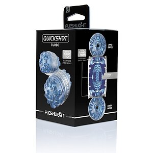 Quickshot Turbo Blue Ice Fleshlight Compact Prindere Dinamică pe Vibreaza.ro