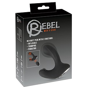 Rebel Plug Anal Gonflabil — 3 Motoare, 10 Moduri, USB pe Vibreaza.ro