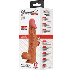 Debra curbat 9,4 cm, Ventuză Puternică, Textură Realistă pe Vibreaza.ro