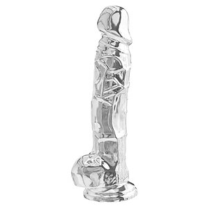 TOYJOY Get Real Clear 20,3 cm – Transparent cu Ventuză pe Vibreaza.ro