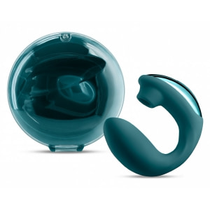 Vibrator Dublu Desire Euphoria Green – 2 Capete, Reîncărcabil Verde pe Vibreaza.ro