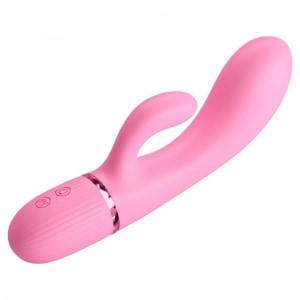 Pretty Love Marski Pink - Vibrator Rabbit 10 Funcții, USB Roz pe Vibreaza.ro