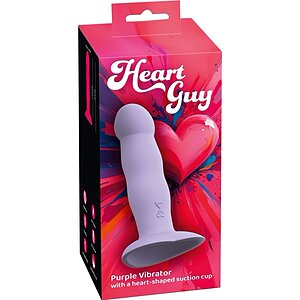 Heart Guy Purple: Vibrator 10 Moduri, Ventuză Inimă pe Vibreaza.ro