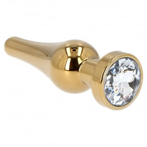 Plug Anal Mini 10 cm Auriu cu Bijuterie Toyz4lovers pe Vibreaza.ro