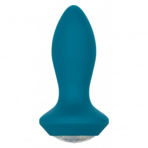 Anal Plug Vibrating Petite Crystal Probe Albastru pe Vibreaza.ro