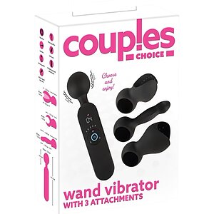 Couples Choice Wand – 12 Moduri, încălzire 41°C, Reîncărcabil pe Vibreaza.ro