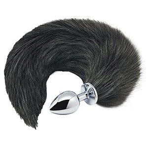 Alive Coada De Vulpe S, Plug Metalic Conic Pufoasă pe Vibreaza.ro