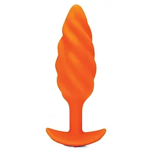 Anal Plug B-Vibe Swirl Portocaliu Anal Plug B-Vibe Swirl Portocaliu pe Vibreaza.ro