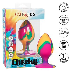Anal Plug Cheeky Large Tie-Dye Multicolor