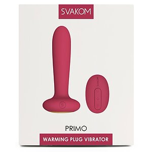Anal Plug Cu Încălzire Primo Svakom Roșu