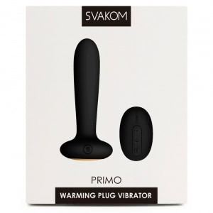 Anal Plug Cu Încălzire Și Telecomandă Svakom Primo Negru