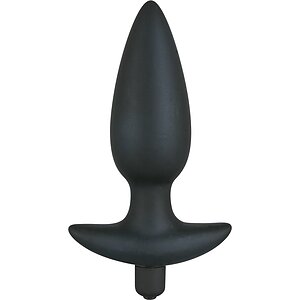 Anal Plug Cu Vibratii Black Velvet Large Negru pe Vibreaza.ro