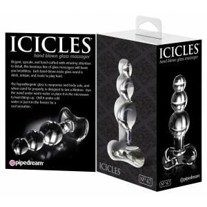 Anal Plug Din Sticlă Icicles No 47 Transparent