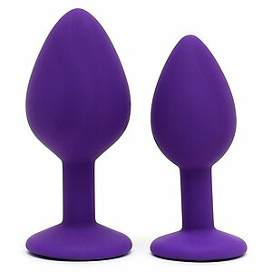 Anal Plug Duo Set Rimba Berlin Bling Mov pe Vibreaza.ro