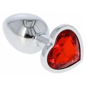 Anal Plug Heart Jewel Plug Small Roșu Anal Plug Heart Jewel Plug Small Roșu pe Vibreaza.ro