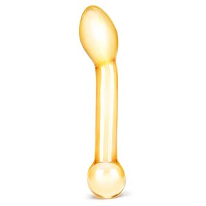 Anal Plug Honey Dripper Glass Galben pe Vibreaza.ro