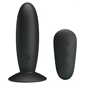 Anal Plug Mr. Play Remote Control Negru pe Vibreaza.ro