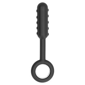 Anal Plug No. 61 With Metal Ring Negru pe Vibreaza.ro