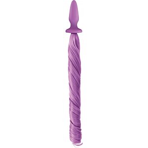 Anal Plug Novelties Unicorn Tails Mov pe Vibreaza.ro