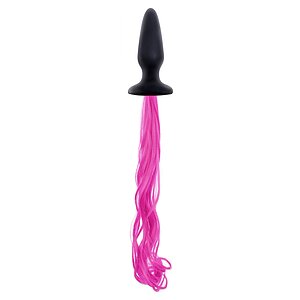 Anal Plug Pony Unicorn Tails Roz pe Vibreaza.ro