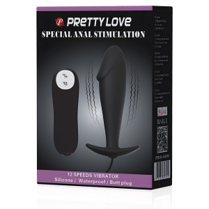 Dop Anal Pretty Love Stimulation cu Vibrații și Telecomandă
