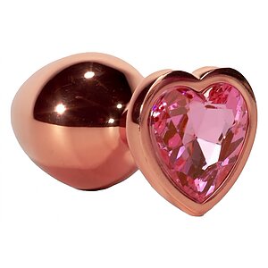 Anal Plug Secret Shine Heart L Auriu pe Vibreaza.ro