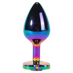 Anal Plug Secret Shine Rainbowheart M Multicolor pe Vibreaza.ro