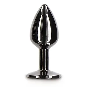 Anal Plug with Diamond Jewel Small Negru Anal Plug with Diamond Jewel Small Negru pe Vibreaza.ro
