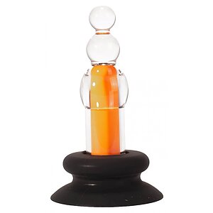 Anal Plug X-MEN 10 Speeds Vibrating Beaded Galben pe Vibreaza.ro