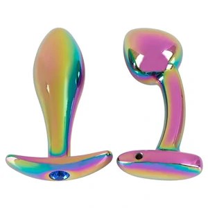 ANOS Set 2 Pluguri Anale Metalice curcubeu, Greutate Optimă Multicolor pe Vibreaza.ro