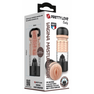 Masturbator Pretty Love Emily cu Vibrații Reglabile
