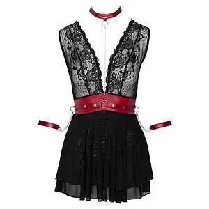 Babydoll Cottelli Collection Anya Negru pe Vibreaza.ro