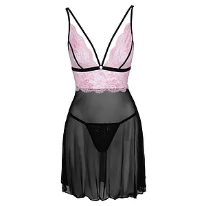 Babydoll Cottelli Collection Nicole Negru pe Vibreaza.ro