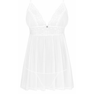 Babydoll Obsessive Heavenlly Alb XS-S