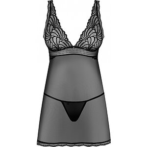 Babydoll Obsessive Sweetia Negru pe Vibreaza.ro
