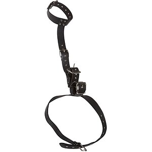 Bad Kitty Set Guler + Cătușe Reglabile Mâini Talie pe Vibreaza.ro