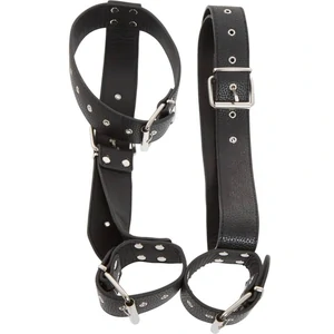 Bad Kitty Set Guler + Cătușe Reglabile Mâini Talie Negru Bad Kitty Set Guler + Cătușe Reglabile Mâini Talie Negru pe Vibreaza.ro