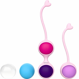 Beautiful Kegel Set: 5 Bile Vaginale Progresive, Discrete Multicolor pe Vibreaza.ro