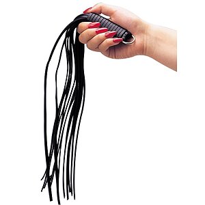 Bici Leather Flogger Negru pe Vibreaza.ro