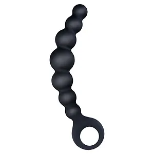 Bile Anale Din Silicon Cu Striații 18cm Negru Bile Anale Din Silicon Cu Striații 18cm Negru pe Vibreaza.ro