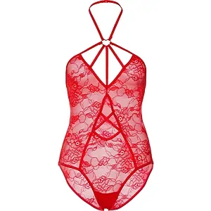 Body Leg Avenue Keyhole Amaya Roșu pe Vibreaza.ro