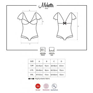 Body Obsessive Moketta Negru L-XL
