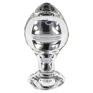 Brilliant Star – Plug Anal Din Sticlă TOYJOY 9x4cm Transparent pe Vibreaza.ro