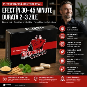 Capsule Potență El Torito cu Maca pentru Bărbați 6buc