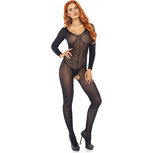 Catsuit Leg Avenue Kaitlyn Negru pe Vibreaza.ro