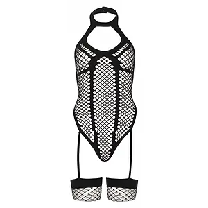 Catsuit Leg Avenue Peyton Negru pe Vibreaza.ro
