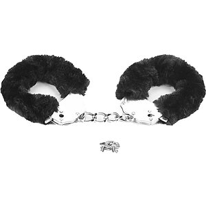 Cătușe Fetish Pleasure Fluffy Negru pe Vibreaza.ro