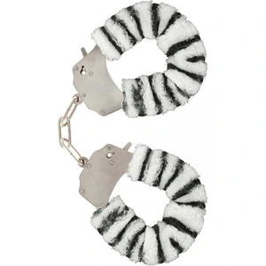Cătușe Furry Fun Zebra Plush Alb Cătușe Furry Fun Zebra Plush Alb pe Vibreaza.ro