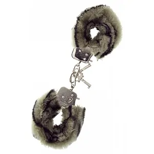 Catuse Metal Handcuff With Plush Zebra pe Vibreaza.ro